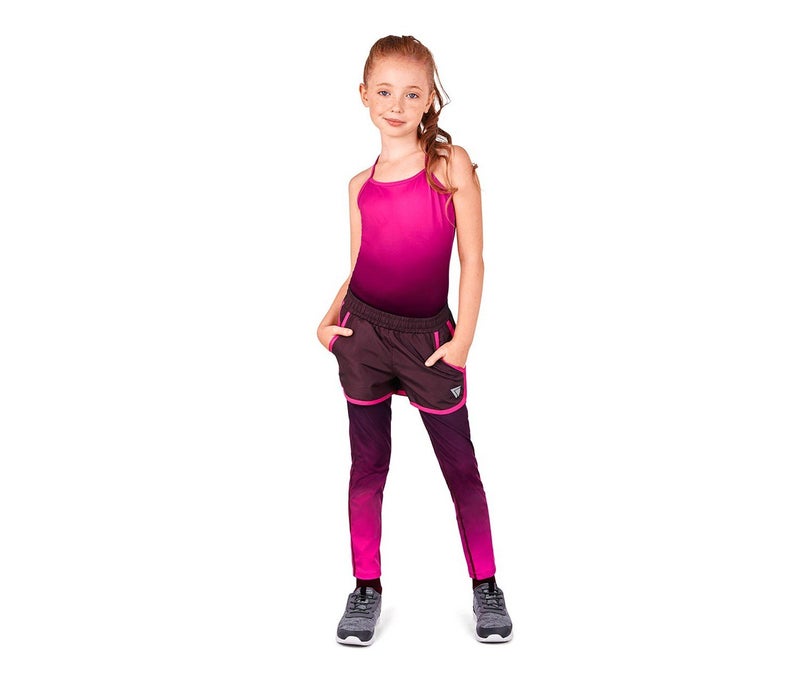 Tchibo Girls Kids, Sports Top, Set of 2, Red and Pink - Image 1